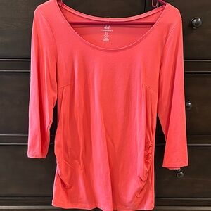 H&M Coral Maternity Shirt